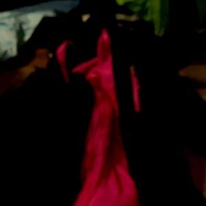 Pink in the inside black on the out side